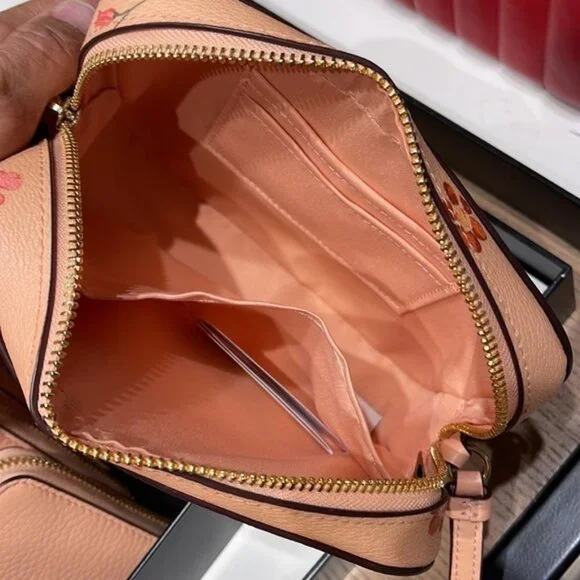 Coach c8699 Mini Camera Bag With Mystical Floral Print c8699 Faded Blush… - Picture 12 of 16